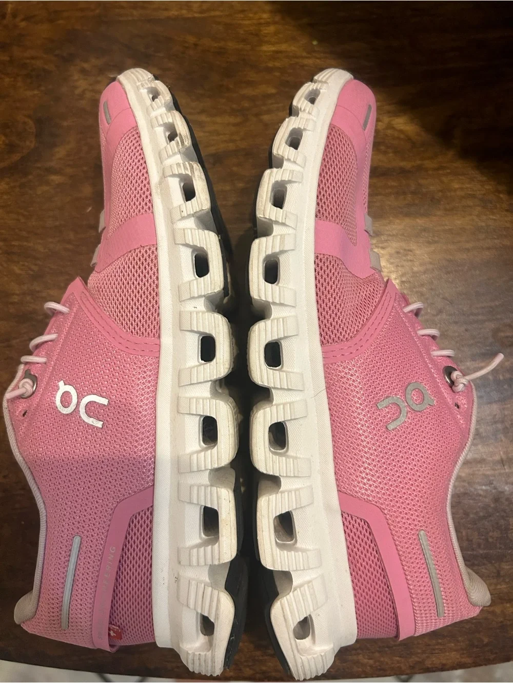 On Running Pink Women's Athletic Sneakers - Picture 7 of 11